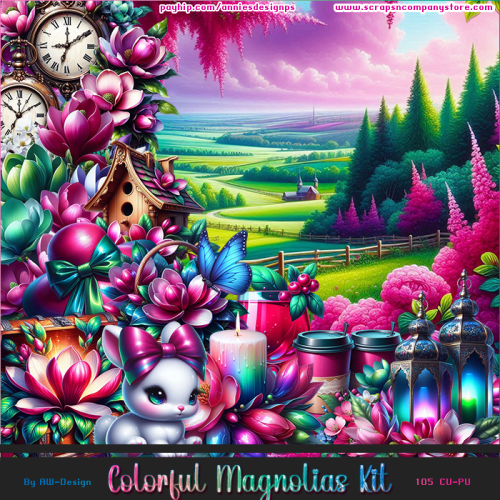AW - Colorful Magnolias Kit