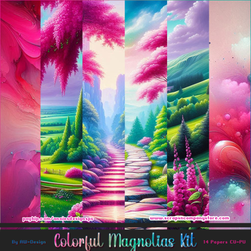 AW - Colorful Magnolias Kit