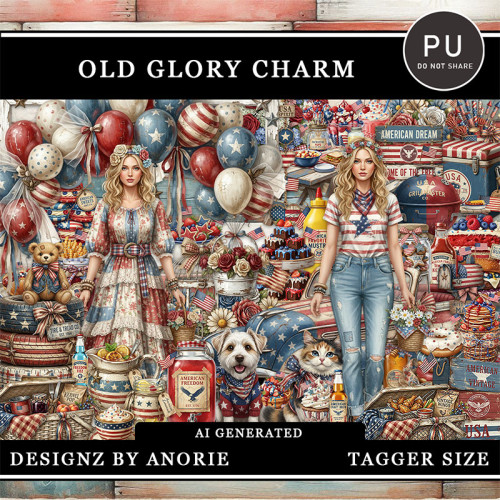Old Glory Charm