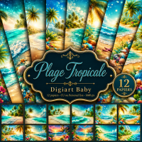 Papier plage tropicale Papier plage tropicale