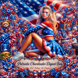 Patriotic cheerleader